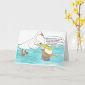 JALOERSE GANS VERJAARDAG KAART (Gele Bloem)