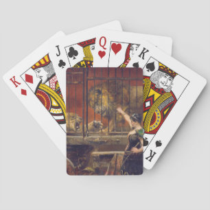 Jaloerse leeuwin Paul Friedrich Meyerheim schilder Pokerkaarten