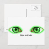 Jaloerse ogen briefkaart (Voorkant / Achterkant)