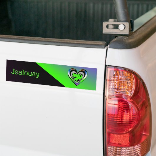jaloezie bumpersticker (Op Truck)