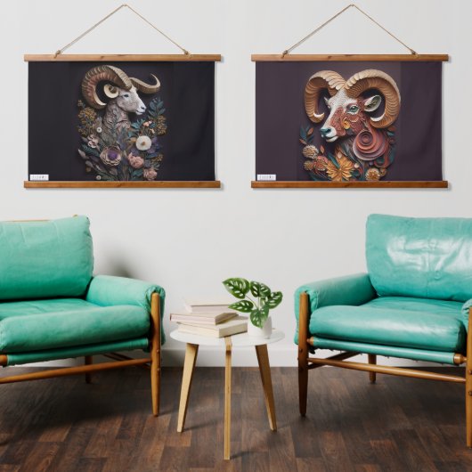 JALOOS HANGEND TAPIJT WANDKLEED (Woonkamer)