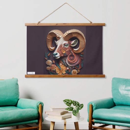 JALOOS HANGEND TAPIJT WANDKLEED (Woonkamer)