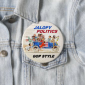 Jalopy Politics Ronde Button 4,0 Cm (In situ)