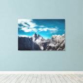 Jalovec-berg in Slovenië Canvas Afdruk (Insitu (Houten vloer))