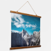 Jalovec-berg in Slovenië Hangend Wandkleed (Gebogen)