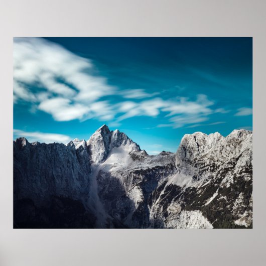 Jalovec-berg in Slovenië Poster (Voorkant)