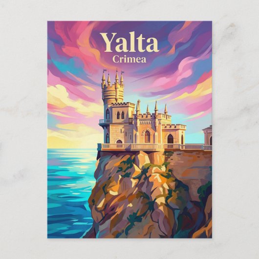 Jalta Krim Briefkaart (Voorkant)