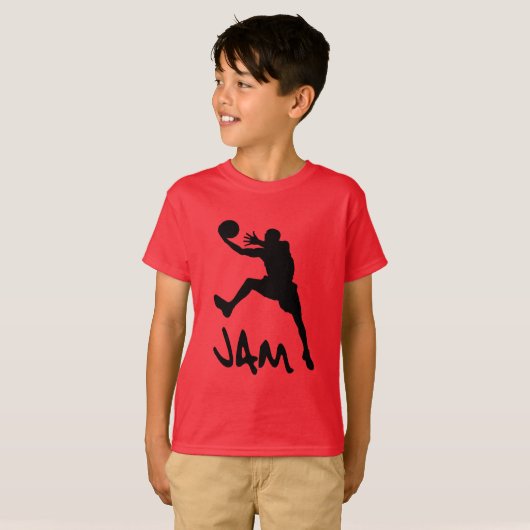 Jam Basketball T-shirt (Voorkant volledig)