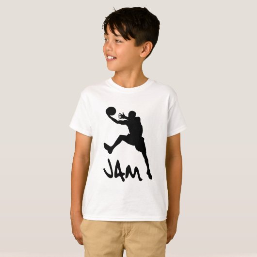 Jam Basketball T-shirt (Voorkant volledig)