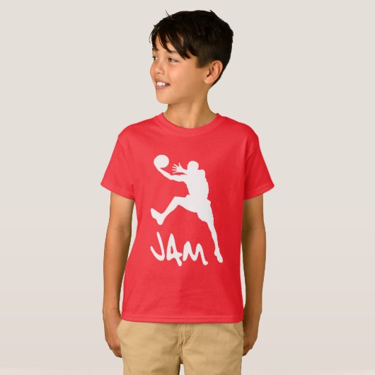 Jam Basketball T-shirt (Voorkant volledig)