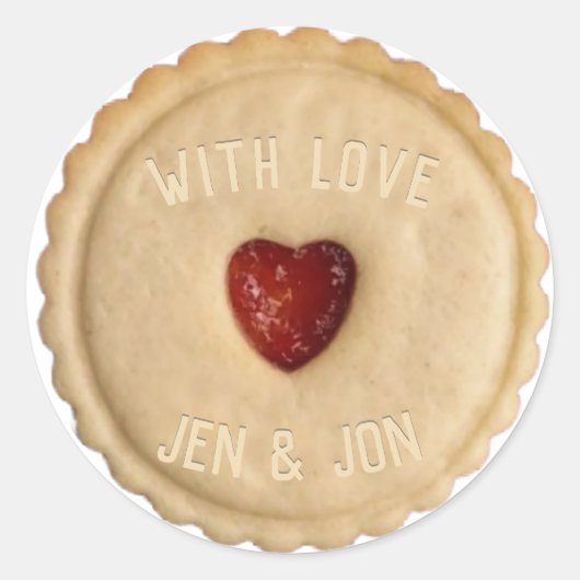 Jam Biscuit Magnet Sleutelhanger Ronde Sticker (Voorkant)