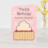 Jam en Cream Scone. Kaart (Gele Bloem)