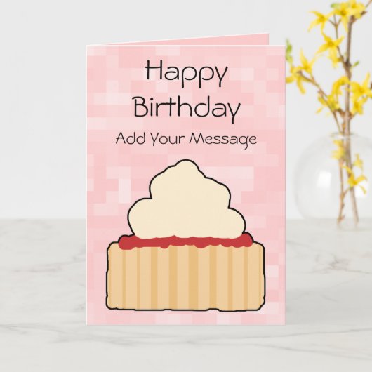 Jam en Cream Scone. Kaart (Gele Bloem)