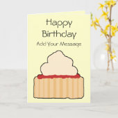 Jam en Cream Scone. Kaart (Gele Bloem)