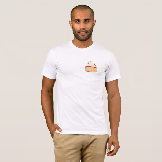 Jam en Cream Scone. T-shirt (Voorkant volledig)