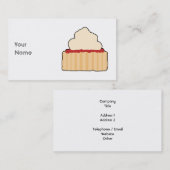 Jam en Cream Scone. Visitekaartje (Voorkant / Achterkant)