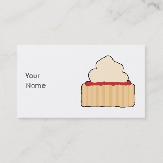 Jam en Cream Scone. Visitekaartje (Voorkant)