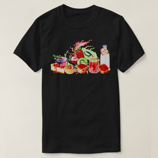Jam en fruit t-shirt (Design voorkant)