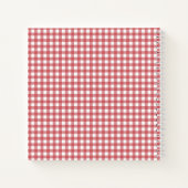 Jam en Gingham Personalized Recipes Notitieboek (Achterkant)