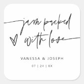 Jam Favoriet Wedding Product Label Business Sticke (Voorkant)