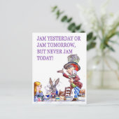 Jam Gisteren of Jam Morgen maar Nooit Jam Vandaag! Briefkaart (Staand voorkant)