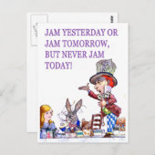 Jam Gisteren of Jam Morgen maar Nooit Jam Vandaag! Briefkaart (Voorkant / Achterkant)