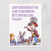 Jam Gisteren of Jam Morgen maar Nooit Jam Vandaag! Briefkaart (Voorkant)