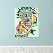 "Jam in Brooklyn" door Ruchell Alexander Canvas Afdruk (Insitu (Houten vloer))