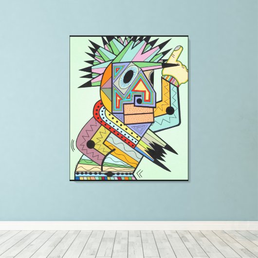 "Jam in Brooklyn" door Ruchell Alexander Canvas Afdruk (Insitu (Houten vloer))