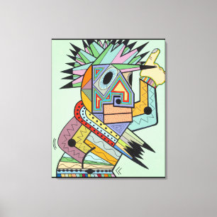 "Jam in Brooklyn" door Ruchell Alexander Canvas Afdruk