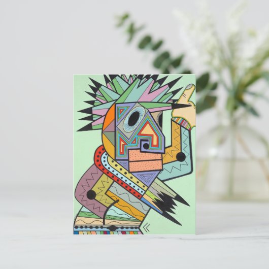 "Jam in Brooklyn" van Ruchell Alexander Briefkaart (Staand voorkant)