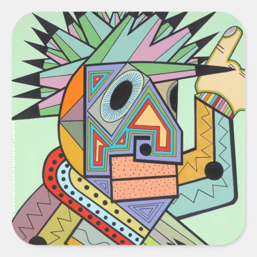 Jam in Brooklyn Vierkante Sticker (Voorkant)