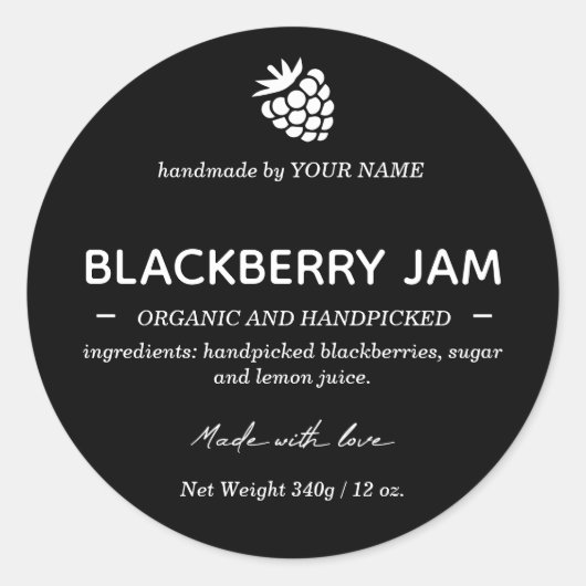 Jam Jar Label Packaging-ontwerp (Voorkant)
