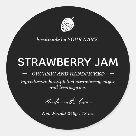 Jam Jar Label Packaging-ontwerp (Voorkant)