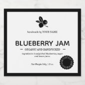 Jam Jar Label Packaging-ontwerp Sparkling Wijnetiket (Enkel label)
