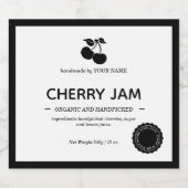 Jam Jar Label Packaging-ontwerp Sparkling Wijnetiket (Enkel label)