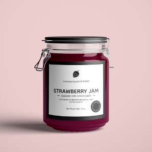 Jam Jar Label Packaging-ontwerp Sparkling Wijnetiket