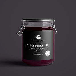 Jam Jar Label Packaging-ontwerp Sparkling Wijnetiket