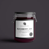 Jam Jar Label Packaging-ontwerp Sparkling Wijnetiket