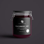Jam Jar Label Packaging-ontwerp Sparkling Wijnetiket