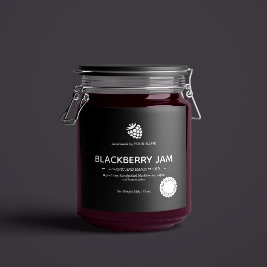 Jam Jar Label Packaging-ontwerp Sparkling Wijnetiket