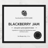 Jam Jar Label Packaging-ontwerp Sparkling Wijnetiket (Enkel label)
