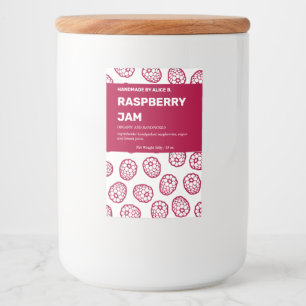 Jam Jar Label Packaging-ontwerp Voedselcontainer Etiket