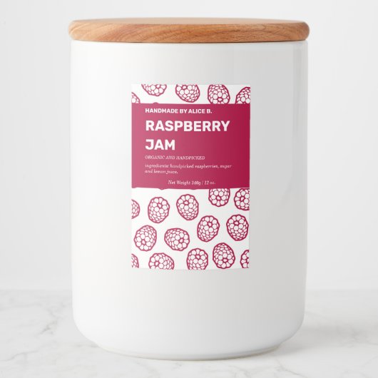 Jam Jar Label Packaging-ontwerp Voedselcontainer Etiket (Voorkant)