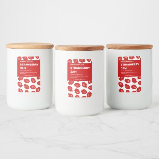 Jam Jar Label Packaging-ontwerp Voedselcontainer Etiket (Flessen)