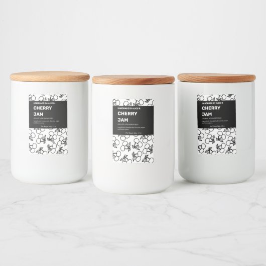 Jam Jar Label Packaging-ontwerp Voedselcontainer Etiket (Flessen)