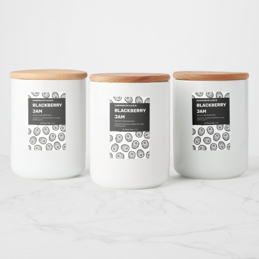 Jam Jar Label Packaging-ontwerp Voedselcontainer Etiket (Flessen)