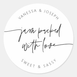 Jam Jar Label Wedding Favor Product Sticker G400