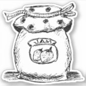 Jam Jar Sketch Sticker (Voorkant)