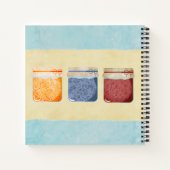 Jam Jars home conserven van gepersonaliseerd kookb Notitieboek (Achterkant)